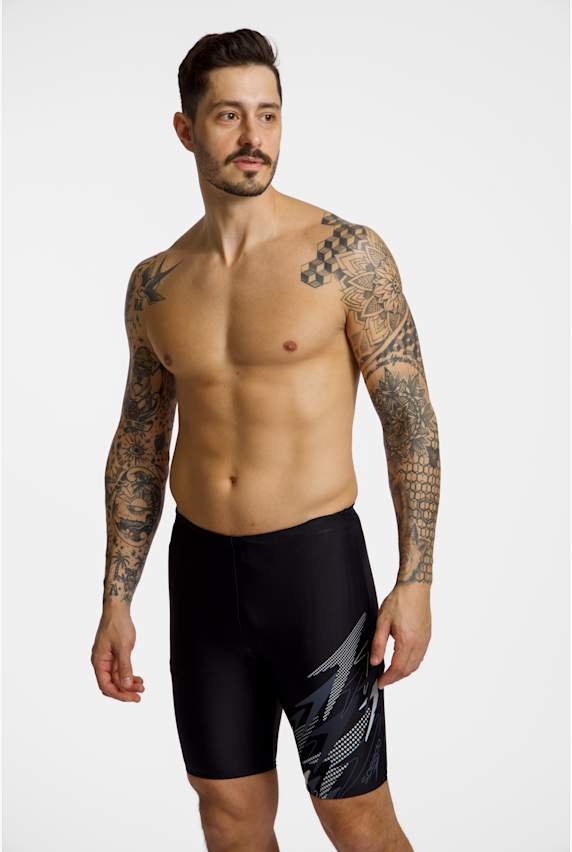 speedo Medley Logo Jammer maillot de bain hommes Noir 49228 1