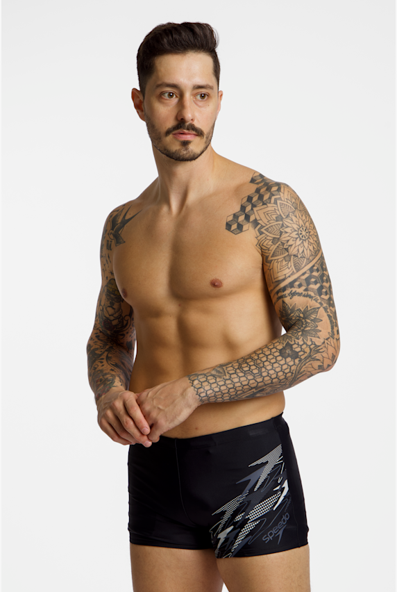 speedo Medley Logo costume da bagno uomo Nero 49221 1