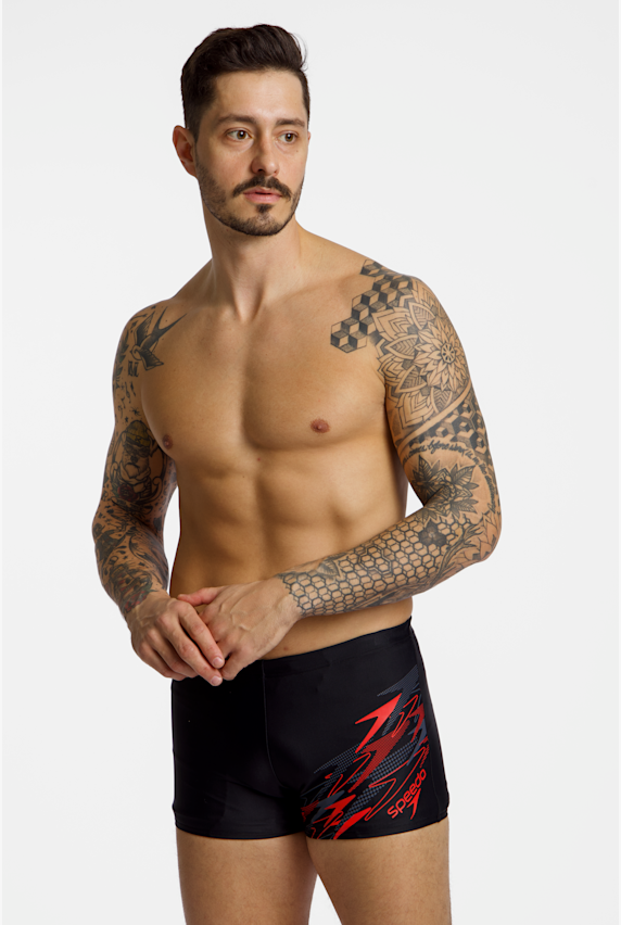 speedo Medley Logo costume da bagno uomo Nero 49233 1