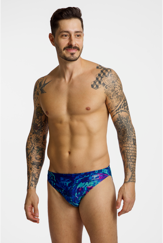 speedo Club Training Printed slip uomo Blu 49237 1