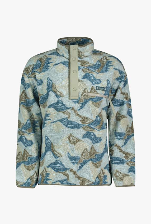 Columbia Helvetia™ II Printed Half Snap Fleece midlayer hommes Bleu 49286 1