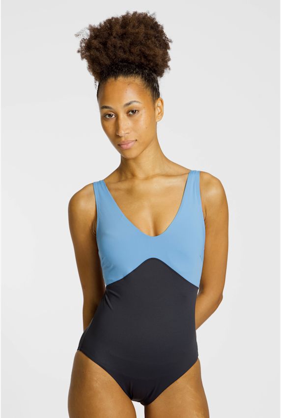 speedo Sculpture Butterfly Back Damen Badeanzug Blau 49301 1