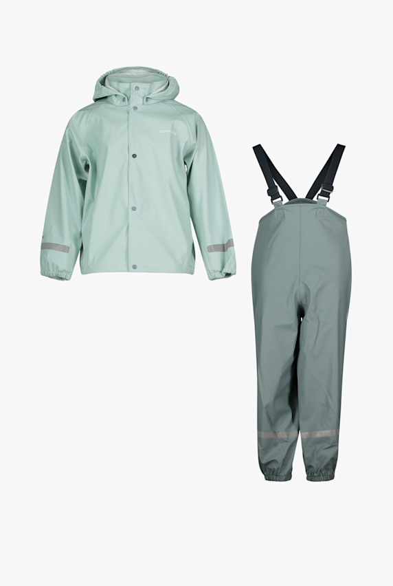 Didriksons Slaskeman giacca impermeabile + pantaloni antipioggia bambini Verde 49455 1