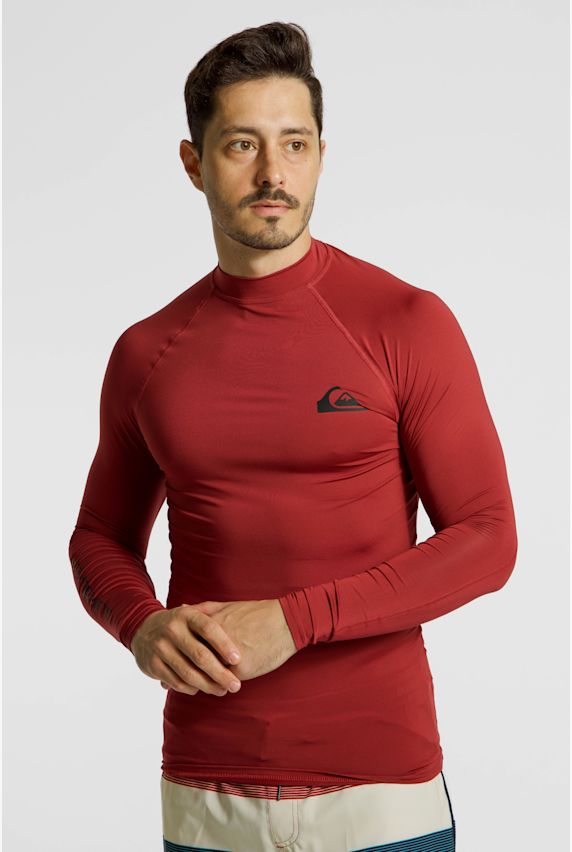 Quiksilver Everyday 50+ Herren Lycra Shirt Rot 49513 1