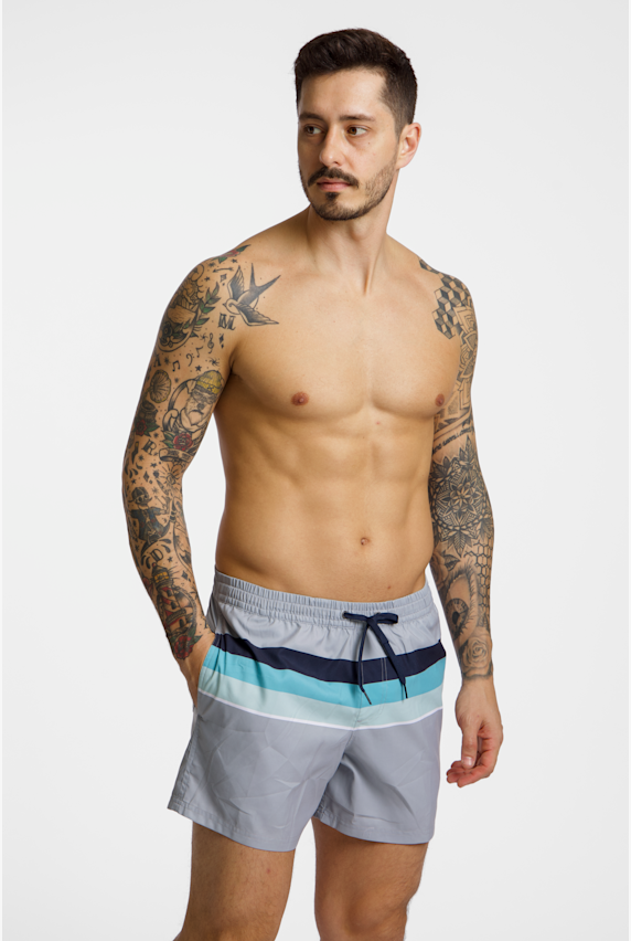 Quiksilver Everyday Printed Volley 15" Herren Badeshort Grau 49535 1