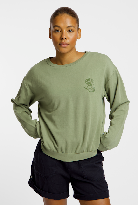 Roxy Surfing By Moonlight longsleeve femmes Vert 49548 1