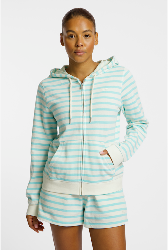 Roxy Perfect Stripe hoodie donna Bianco 50016 1