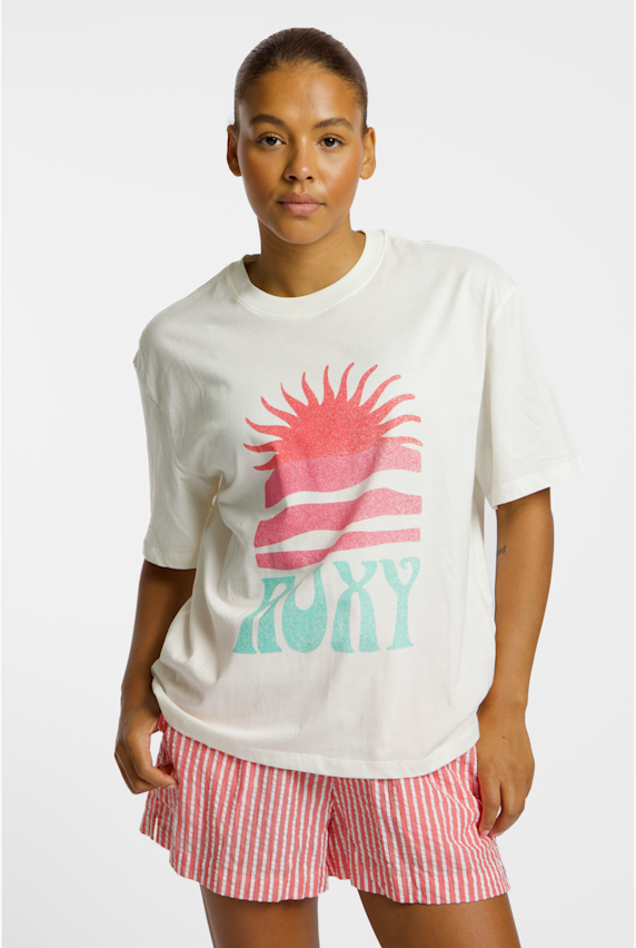 Roxy Hangloose Poster t-shirt femmes Blanc 49576 1