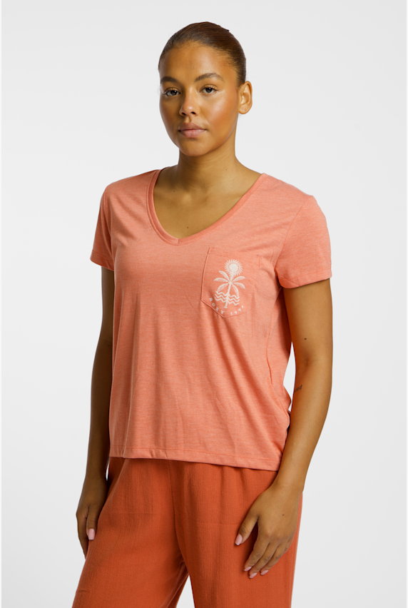 Roxy Laguna Green t-shirt donna Arancia 49578 1