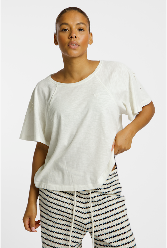 Roxy Time For Palm Tree Damen T-Shirt Weiss 49575 1