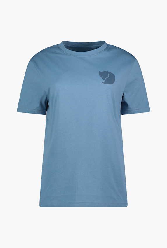 Fjällräven Fox Boxy Logo Damen T-Shirt Blau 49737 1