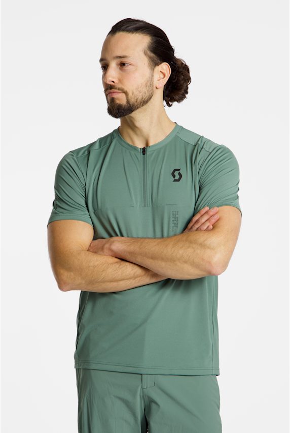 SCOTT Vertic Zip maglia da bike uomo Verde 51143 1