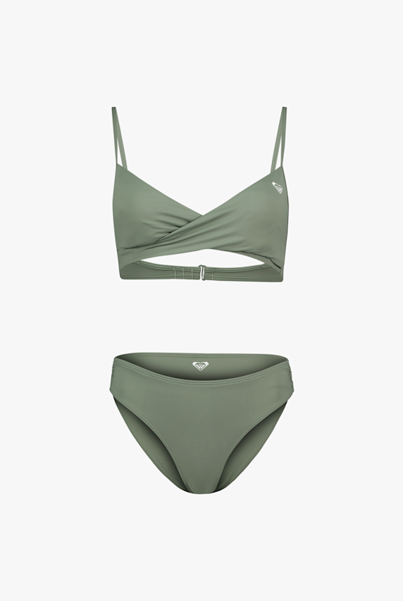 Roxy Solid Essentials Bralette A-C Cup bikini donna Verde 49816 1