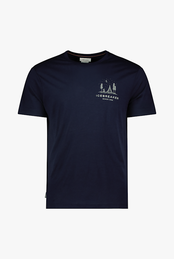 icebreaker Merino 150 Tech Lite Peacefull Pass Herren T-Shirt Blau 49857 1