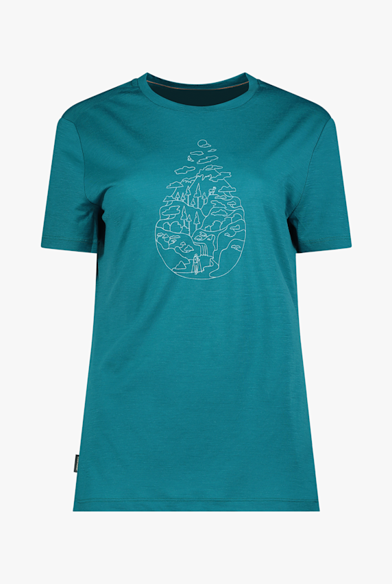 icebreaker Merino 150 Tech Lite Hike Path t-shirt femmes Turquoise 49914 1