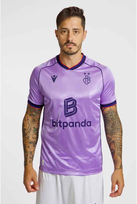 Macron FC Basel Away Replica maglia da calcio uomo 25/26 Viola 50390 1