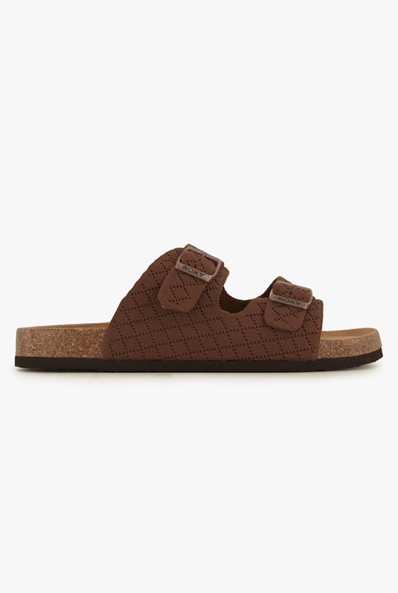 Roxy Mannae Buckle slipper femmes Marron 50411 1