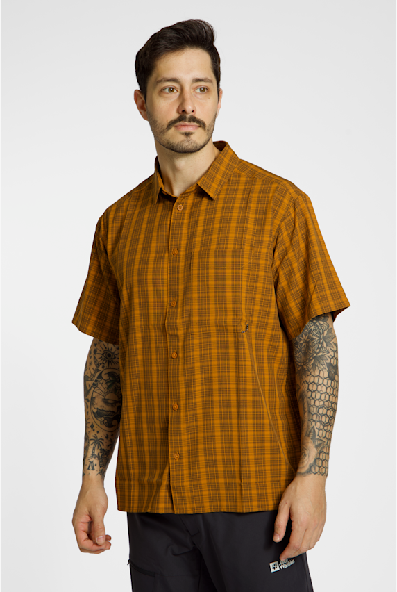 Jack Wolfskin Meseta chemise de randonnée hommes Marron 50093 1