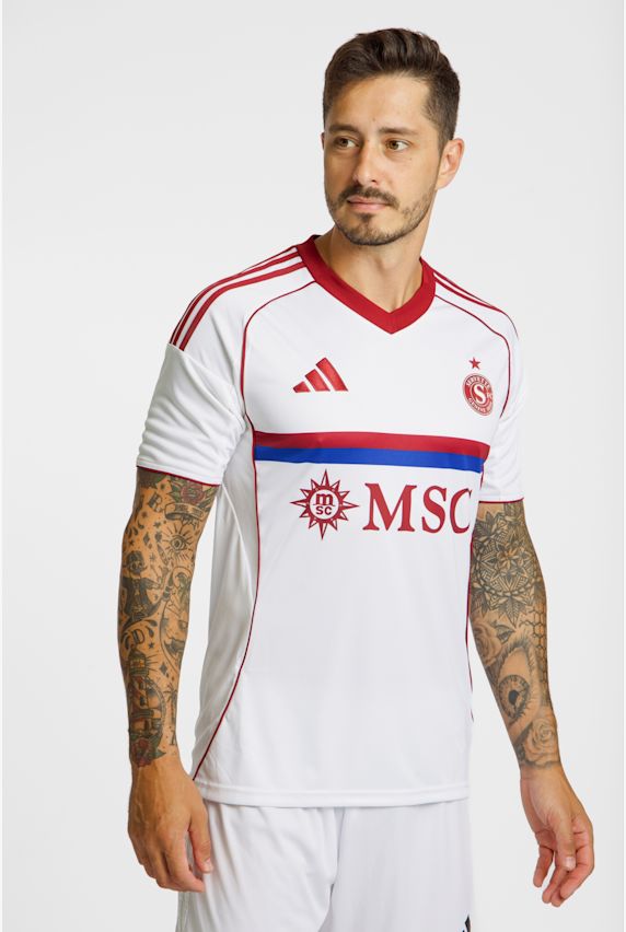 adidas Servette FC Away Replica maglia da calcio uomo 25/26 Bianco 51688 1