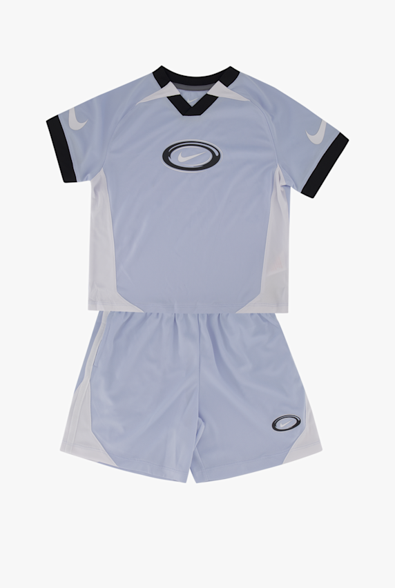 Nike Dri-FIT Swoosh Love Kinder T-Shirt + Short Blau 51696 1