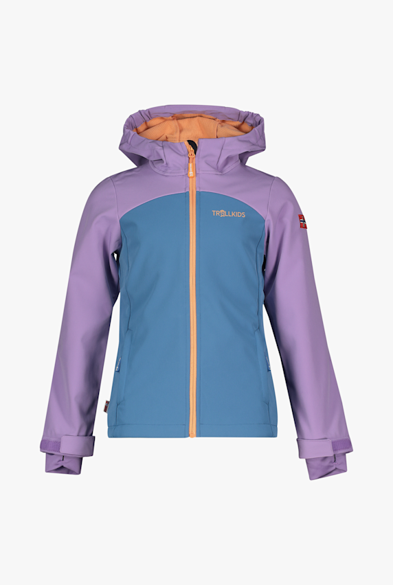Trollkids Kristiansand XT Kinder Softshelljacke Blau 50389 1