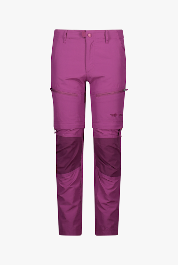 Trollkids Nordfjord Zip-Off Kinder Wanderhose Pink 50413 1