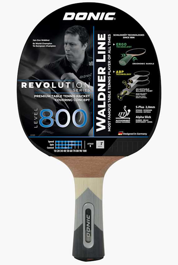 Donic Waldner 800 Tischtennisschläger Schwarz 50525 1
