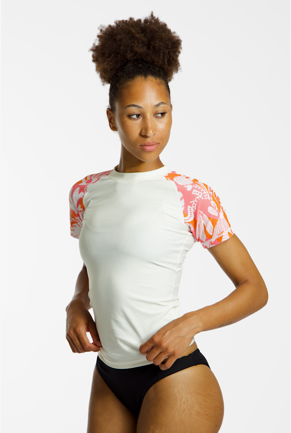 BEACH MOUNTAIN 50+ shirt en lycra femmes Blanc Cassé 50602 1