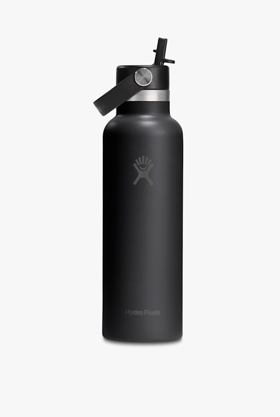 Hydro Flask Standard Mouth with Flex Straw Cap 621 ml Trinkflasche Schwarz 51162 1