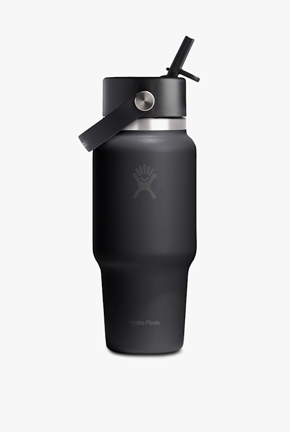 Hydro Flask Travel Bottle with Flex Straw Cap 710 ml Trinkflasche Schwarz 51167 1