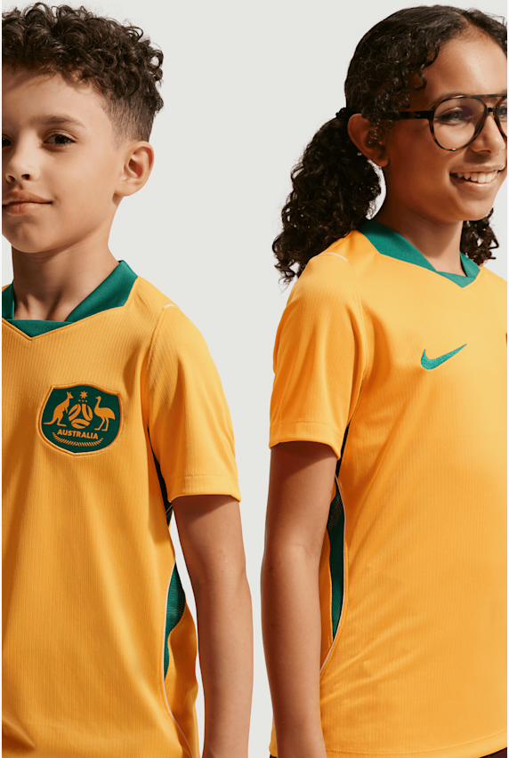 Nike Australie Home Replica maillot de football enfants CDM 2026 Jaune 51210 1