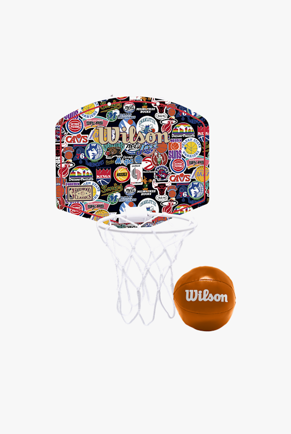 Wilson NBA Team Retro Mini Hoop panier de basket + ballon Multicolore 51194 1