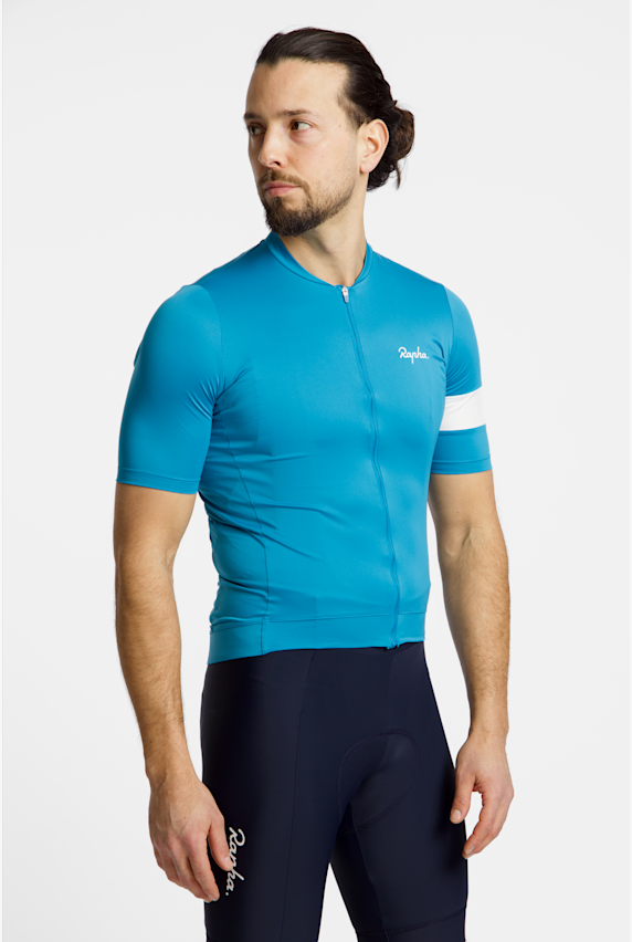 Rapha Core maillot de bike hommes Turquoise 51438 1