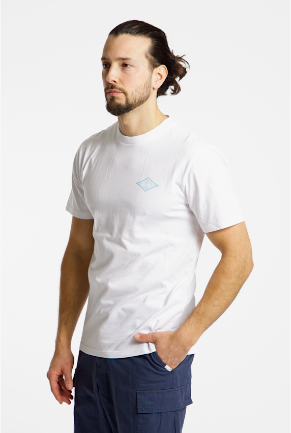 Quiksilver Retro Dreamin Back Print Herren T-Shirt Weiss 51469 1
