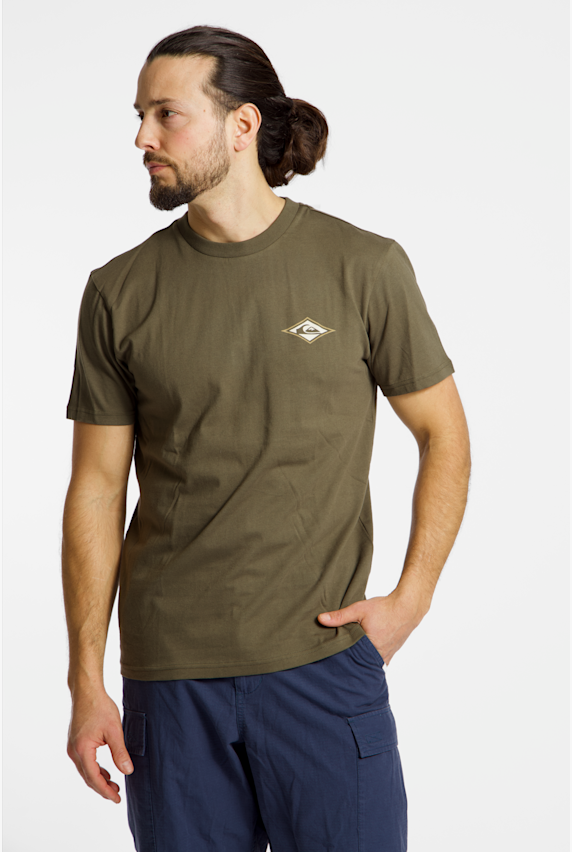 Quiksilver Retro Dreamin Back Print t-shirt uomo Beige 51459 1