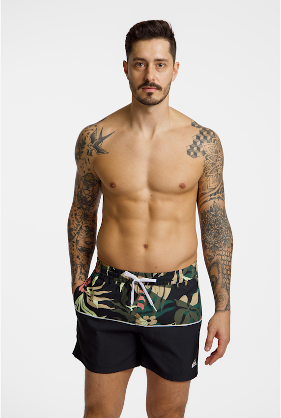 Quiksilver Algae Mix Volley 15" Herren Badeshort Schwarz 51483 1