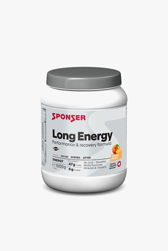 Sponser Long Energy Peach 1000 g boisson en poudre Blanc 51569 1