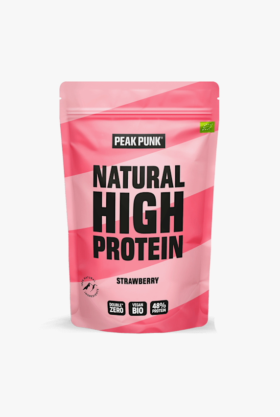 Peak Punk Bio High-Protein Shake Strawberry 250 g polvere proteica Viola 51611 1