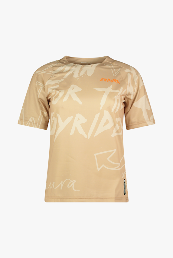Endura SingleTrack Print maglia da bike donna Beige 51797 1