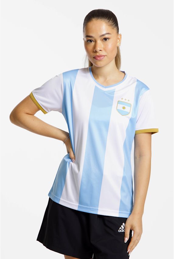 POWERZONE Argentinien Fan Damen T-Shirt Weiss 51865 1