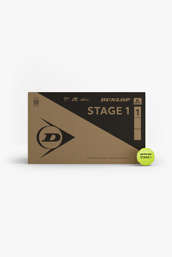 Dunlop 18-Pack Stage 1balles de tennis Jaune 51864 1