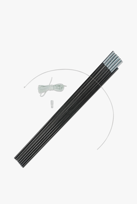 Brunner 11 mm pali per tenda Nero 52804 1