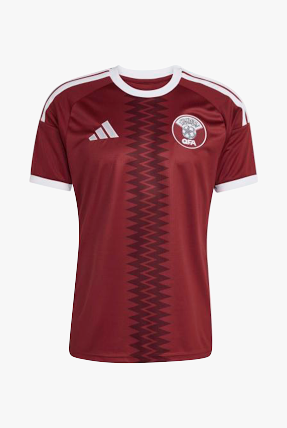 adidas Katar Home Replica Herren Fussballtrikot WM 2026 Rot 52001 1