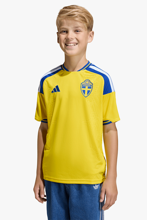 adidas Suède Home Replica maillot de football enfants CDM 2026 Jaune 52009 1
