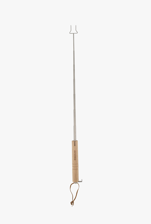 46 NORD Telescopic BBQ fourchette Marron 52085 1