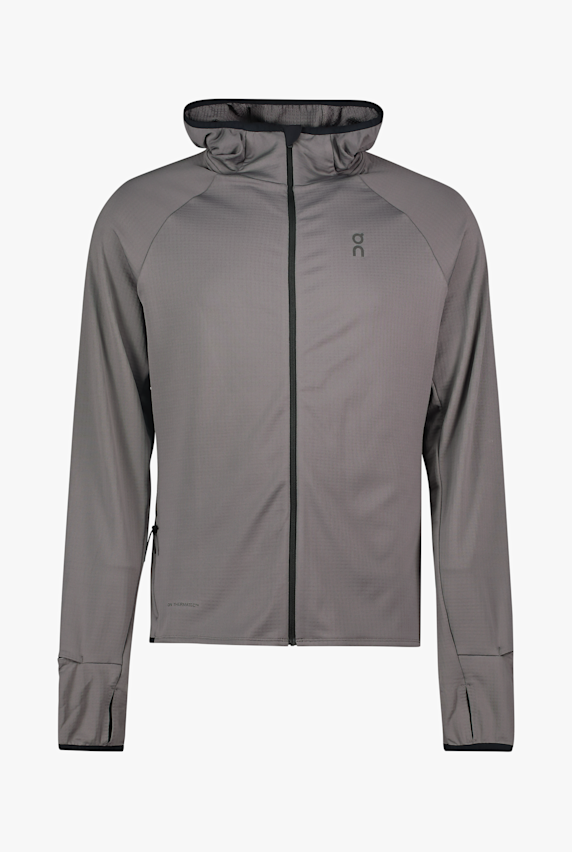 ON Climate Zip Hoodie longsleeve hommes Gris 52547 1