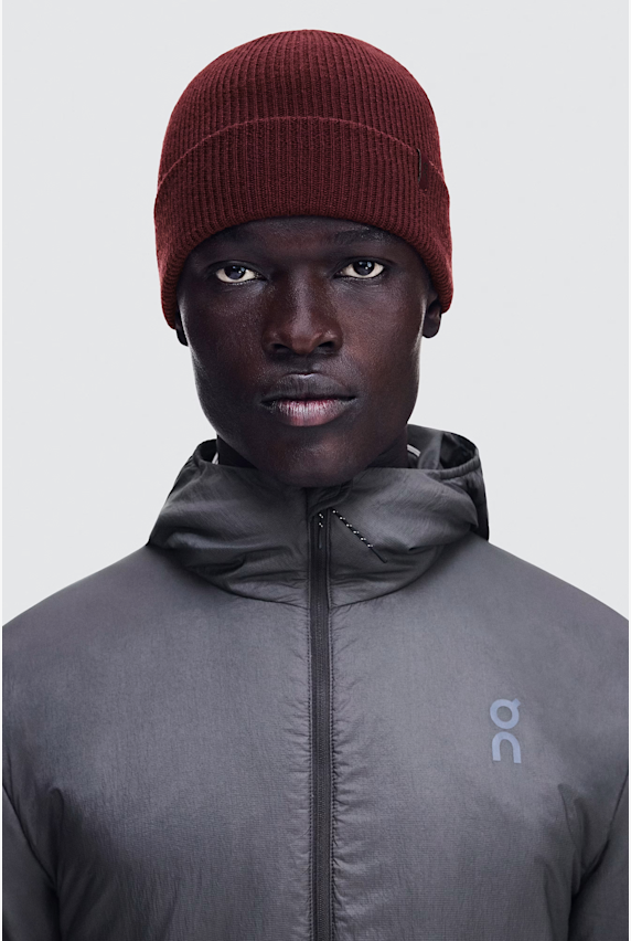 ON Merino bonnet Bordeaux 52539 1