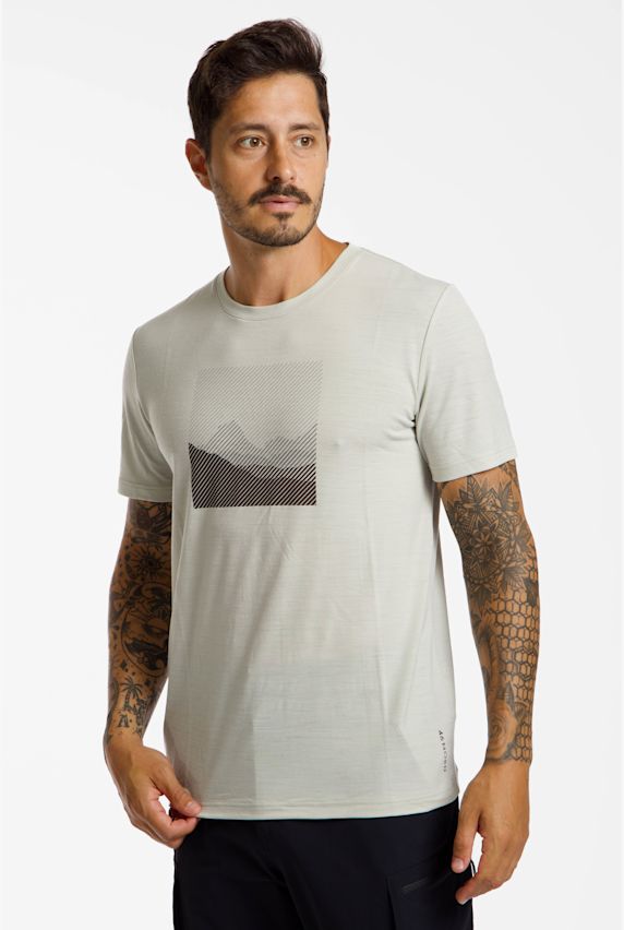 46 NORD Merino t-shirt uomo Beige 52865 1