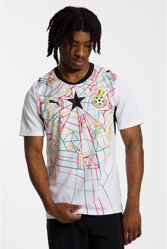 PUMA Ghana Home Replica maglia da calcio uomo Mondiali 2026 Bianco 52979 1