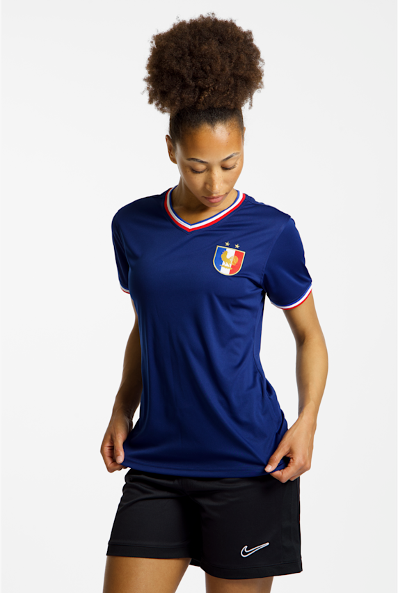 POWERZONE Frankreich Fan Damen T-Shirt Blau 53076 1